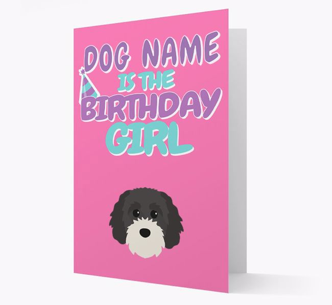 'Birthday Girl' Card with {breedFullName} Icon